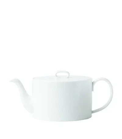 Wedgwood Gio Pattern Teapot In White