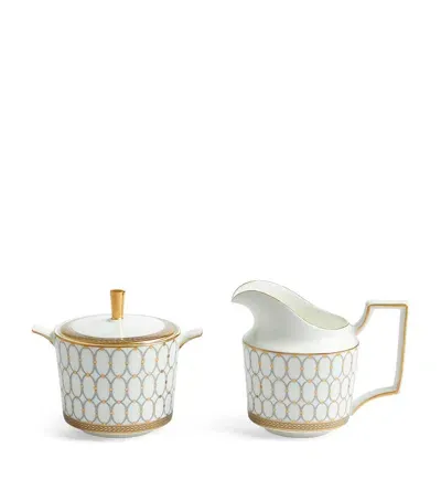 Wedgwood Renaissance Grey 2-piece Sugar & Creamer Set In Brown