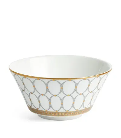 Wedgwood Renaissance Grey Rice Bowl In Animal Print