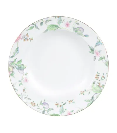 Wedgwood Sweet Plum Soup Plate In Green