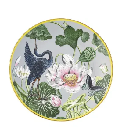 Wedgwood Wonderlust Waterlily Plate In Gray