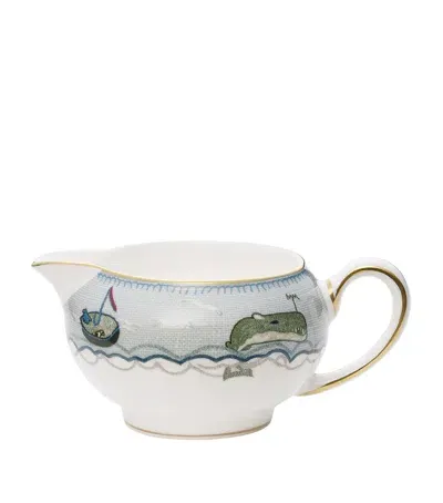 Wedgwood X Kit Kemp Sailor's Farewell Cream Jug In Animal Print