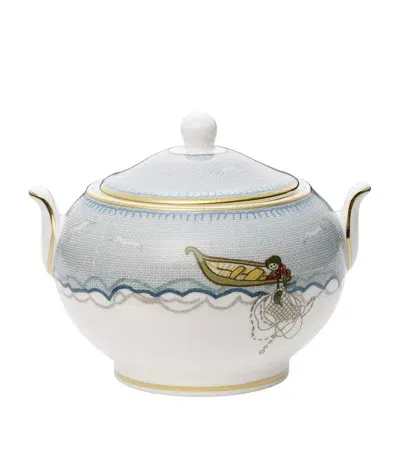 Wedgwood X Kit Kemp Sailor's Farewell Sugar Bowl In Blue