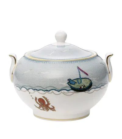 Wedgwood X Kit Kemp Sailor's Farewell Sugar Bowl In Blue