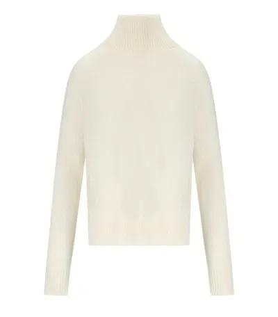 Weekend Max Mara Alcali White Turtleneck Jumper