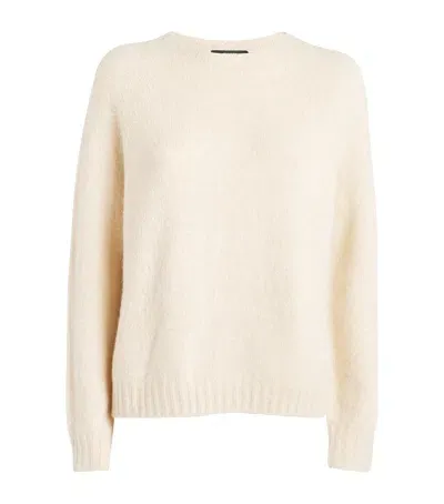 Weekend Max Mara Alpaca-blend Sweater In White