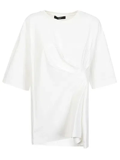 Weekend Max Mara Asymmetrical Short In White