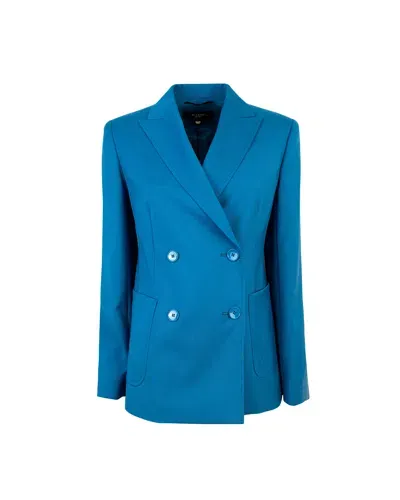 Weekend Max Mara 'nervoso' Double-breasted Jacket In Light Wool In 007