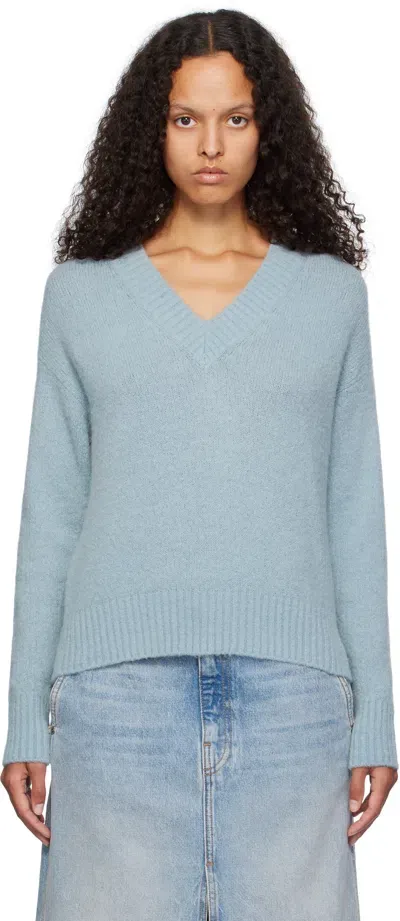 Weekend Max Mara Blue Visita Sweater In 004 Sky Blue