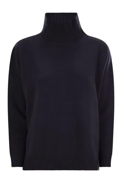 Weekend Max Mara Borgia - Wool Turtleneck Sweater In Blue