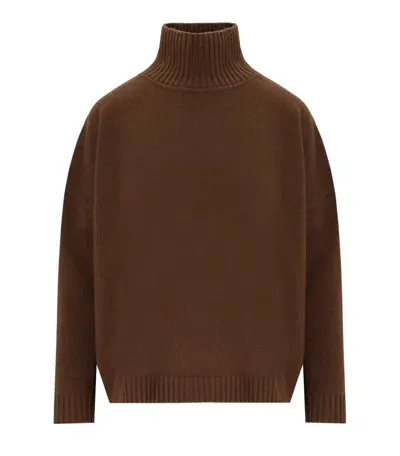 Weekend Max Mara Borgia Brown Turtleneck Jumper