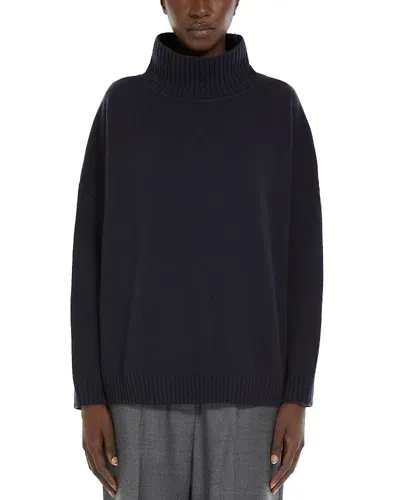 Weekend Max Mara Borgia Wool Sweater In Blue