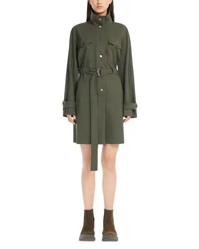 Weekend Max Mara Brioso Utility Dress In Green