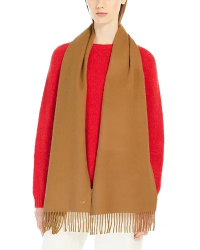 Weekend Max Mara Buona Alpaca Scarf In Camel