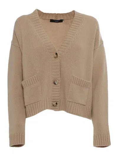 Weekend Max Mara Cardigan In Beige