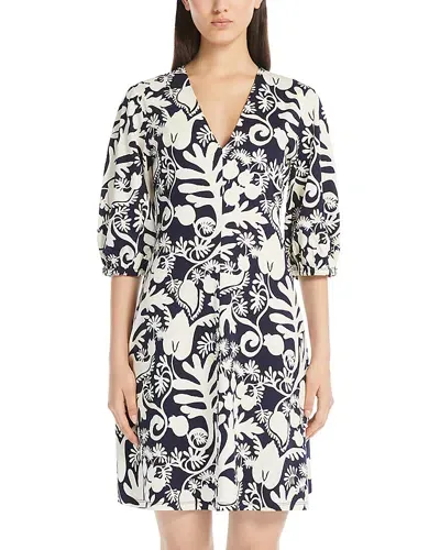 Weekend Max Mara Cinghia Jersey Fit And Flare Dress In Navy