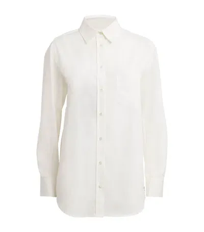 Weekend Max Mara Cotton Poplin Shirt In White