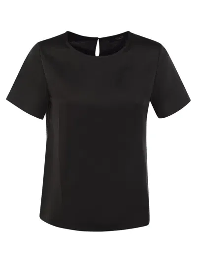 Weekend Max Mara Crewneck Jersey T In Black