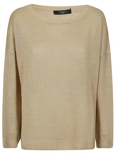 Weekend Max Mara Crewneck Long In Beige