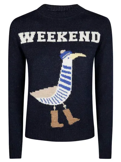 Weekend Max Mara Crewneck Long In Blue