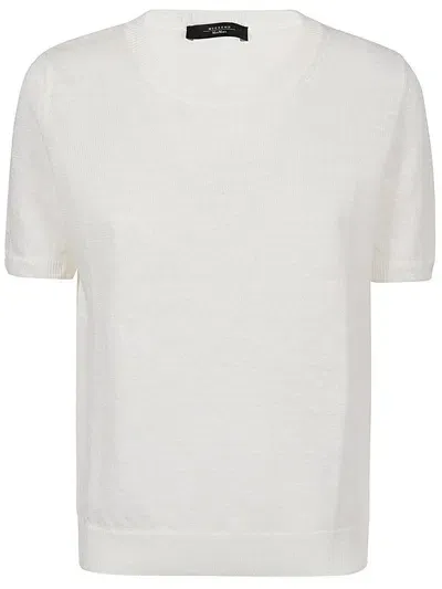 Weekend Max Mara Crewneck Ribbed In White