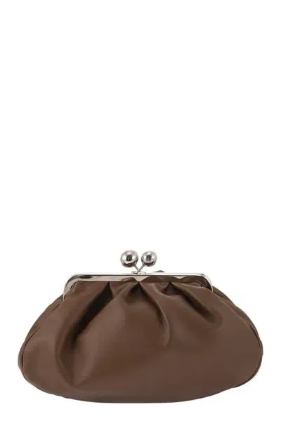 Weekend Max Mara Cubico - Medium Pastry Bag In Nappa Leather In Brown