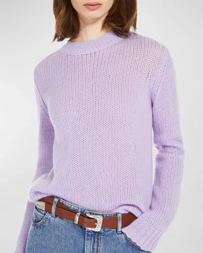 Weekend Max Mara Dalida Cashmere Crewneck Sweater In Lilac