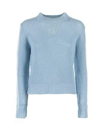 Weekend Max Mara Dalida Crewneck Jumper In Blue