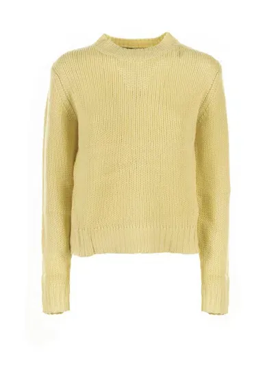 Weekend Max Mara Dalida Crewneck Jumper In Yellow