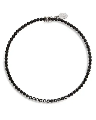 Weekend Max Mara Dolores Rhinestone Tennis Choker Necklace, 16 In Black