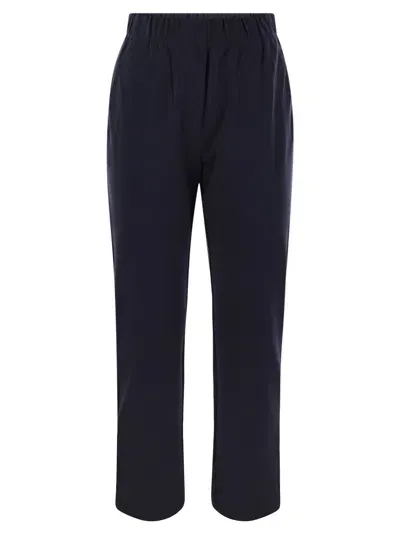 Weekend Max Mara Elfo Milano Jersey Pants In Blue