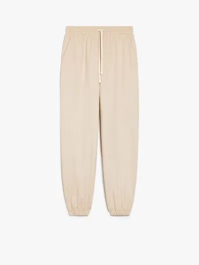 Weekend Max Mara Elis Jersey Trouser Beige In Neutral