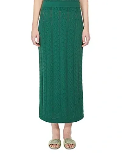 Weekend Max Mara Firmina Skirt In Green