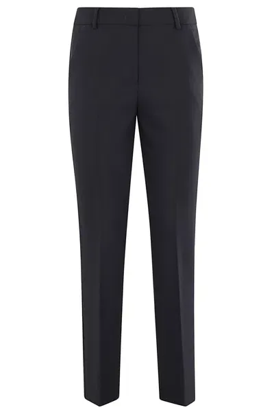 Weekend Max Mara Freda Bi-stretch Straight Pants In Black