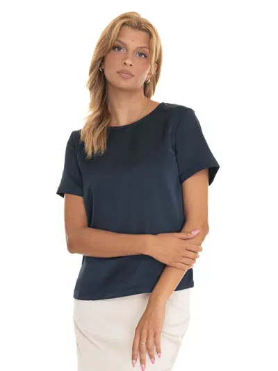 Weekend Max Mara Gilbert T-shirt With Short Sleeves In Blue