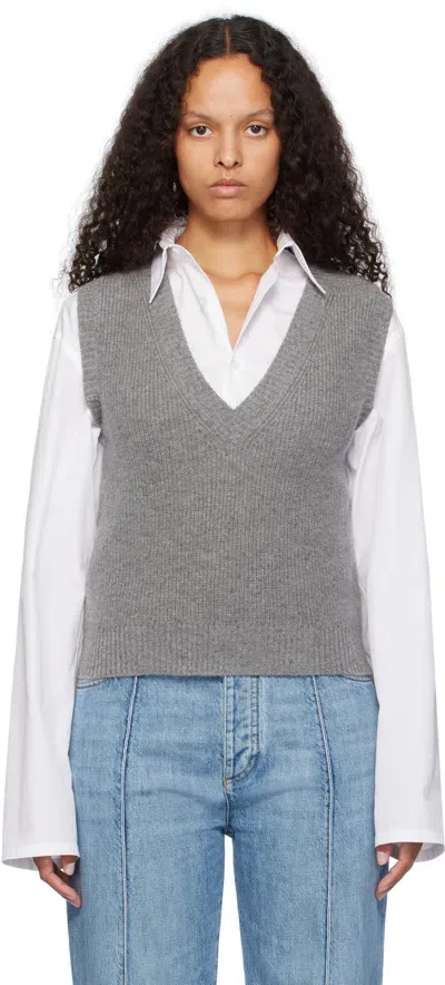 Weekend Max Mara Gray Dolce Vest In 005 Medium Grey