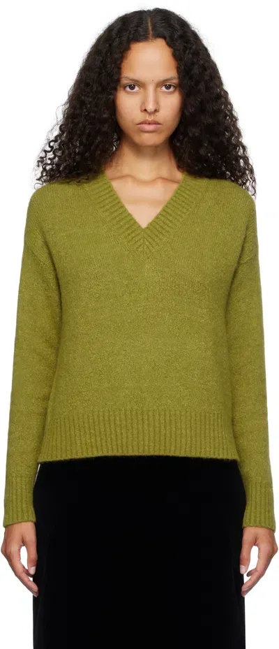 Weekend Max Mara Green Visita Sweater In 005 Green