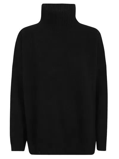 Weekend Max Mara High Neck Knitted Jumper In Black