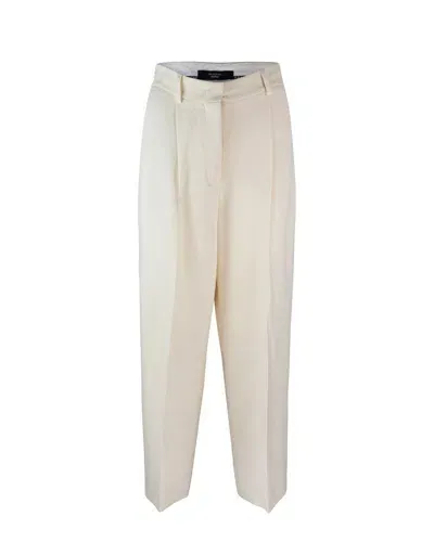 Weekend Max Mara High Waist Straight Leg Pants In Toni Neutri