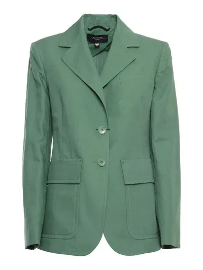 Weekend Max Mara Jacket In Green