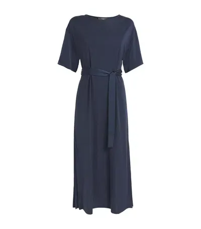 Weekend Max Mara Jersey Midi Dress In Blue