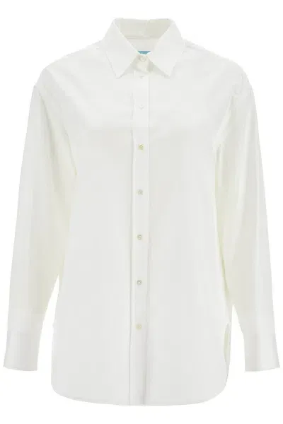 Weekend Max Mara "joyroad By Lucy Hale X  Oversized Twill Shirt In White