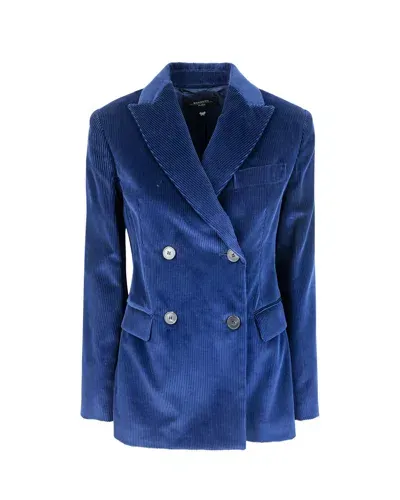 Weekend Max Mara Blazer Katanga Blu In 001