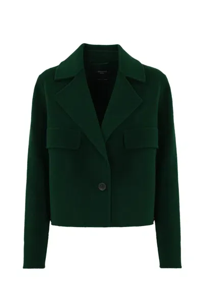 Weekend Max Mara Kelly Wool Jacket In Basilico