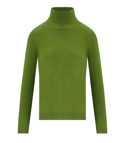 Weekend Max Mara Kiku Green Turtleneck Jumper