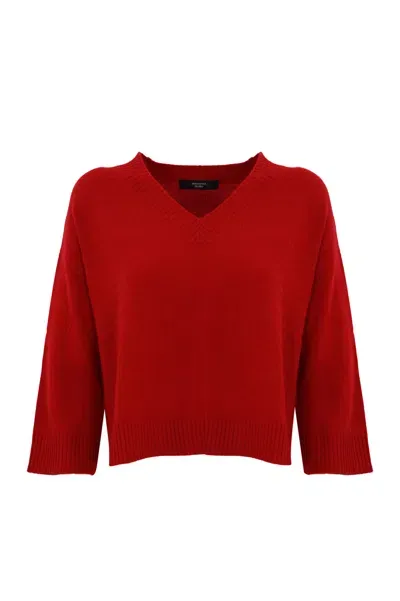 Weekend Max Mara Leva Cashmere Sweater In Rosso