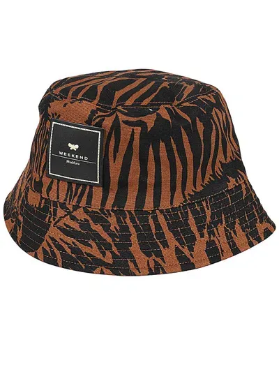 Weekend Max Mara Logo Patch Baseball Cap In Brown