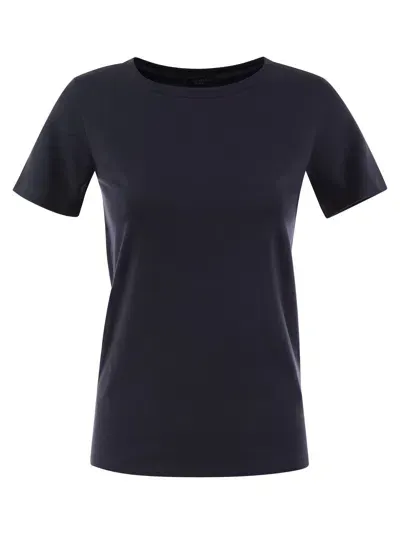 Weekend Max Mara Multib Cotton T Shirt In Blue