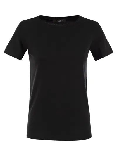 Weekend Max Mara Multib Cotton T Shirt In Black