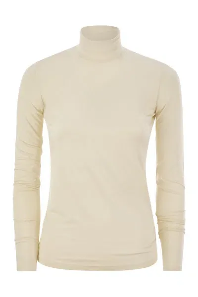 Weekend Max Mara Multif - Turtleneck T-shirt In Viscose Jersey